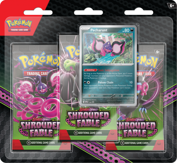 POKÉMON SV6.5 SHROUDED FABLE 3-PACK BLISTER