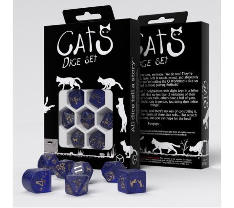 Q-Workshop - Cats Modern RPG Dice Set: Meowster