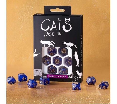 Q-Workshop - Cats Modern RPG Dice Set: Meowster