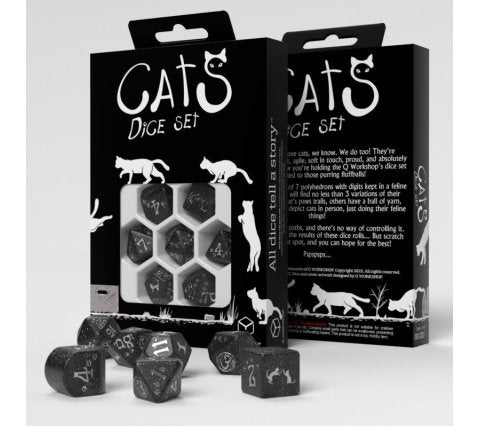 Q-Workshop - Cats Modern RPG Dice Set: Waffle
