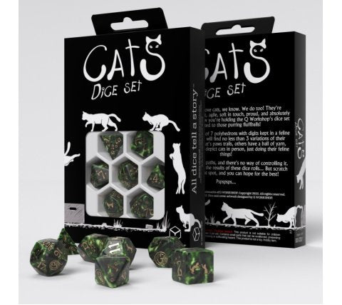 Q-Workshop - Cats RPG Dice Set: Pixel