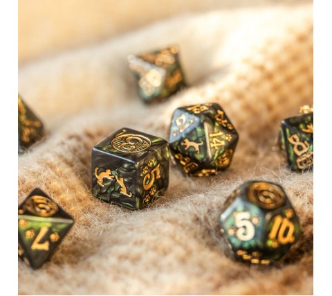 Q-Workshop - Cats RPG Dice Set: Pixel