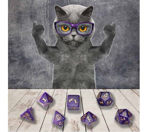 Q-Workshop - Cats RPG Dice Set: Purrito
