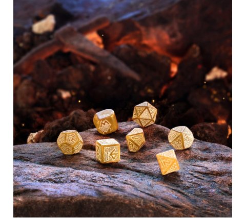 Q-Workshop - Dwarven RPG Dice Set: Gold