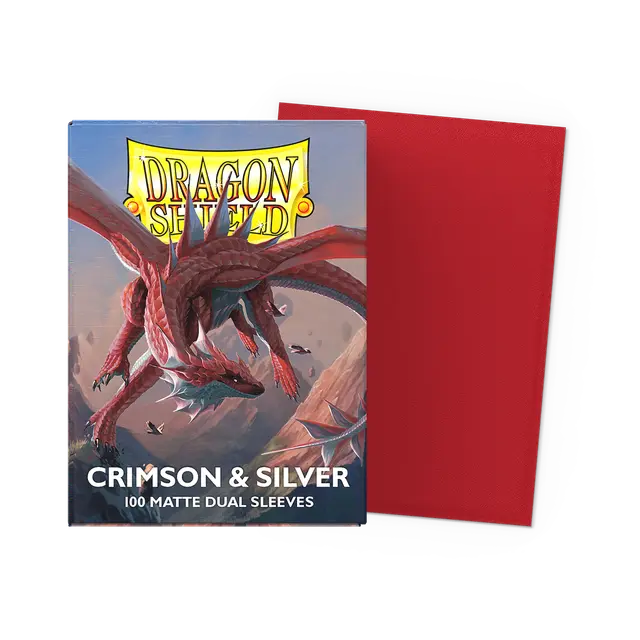 Dragon Shield Dual Crimson Silver