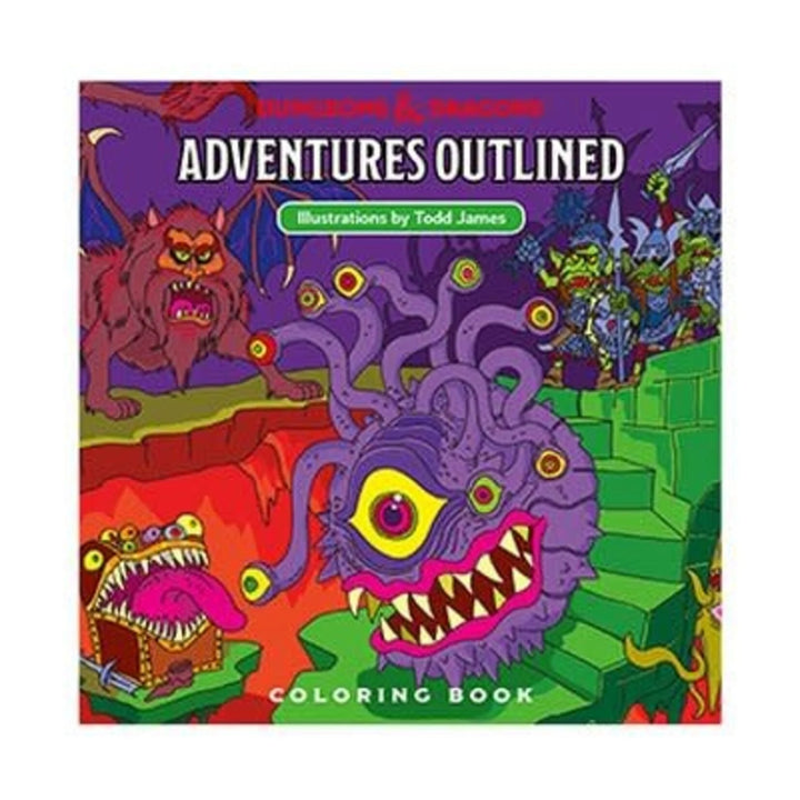Dungeons & Dragons: Adventures Outlined Coloring Book - kleurboek