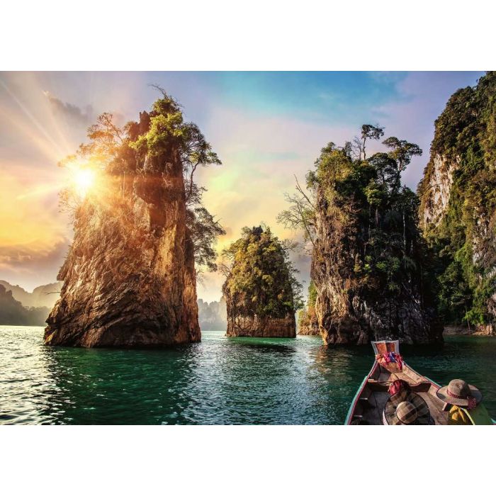 Puzzel: Three Rocks in Cheow, Thailand, 1000 pieces