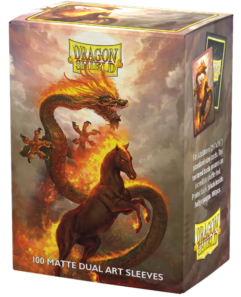 DragonShield Matte Dual Art - Fire Horse 2026