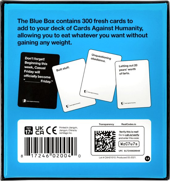 Cards Against Humanity - Blue Box