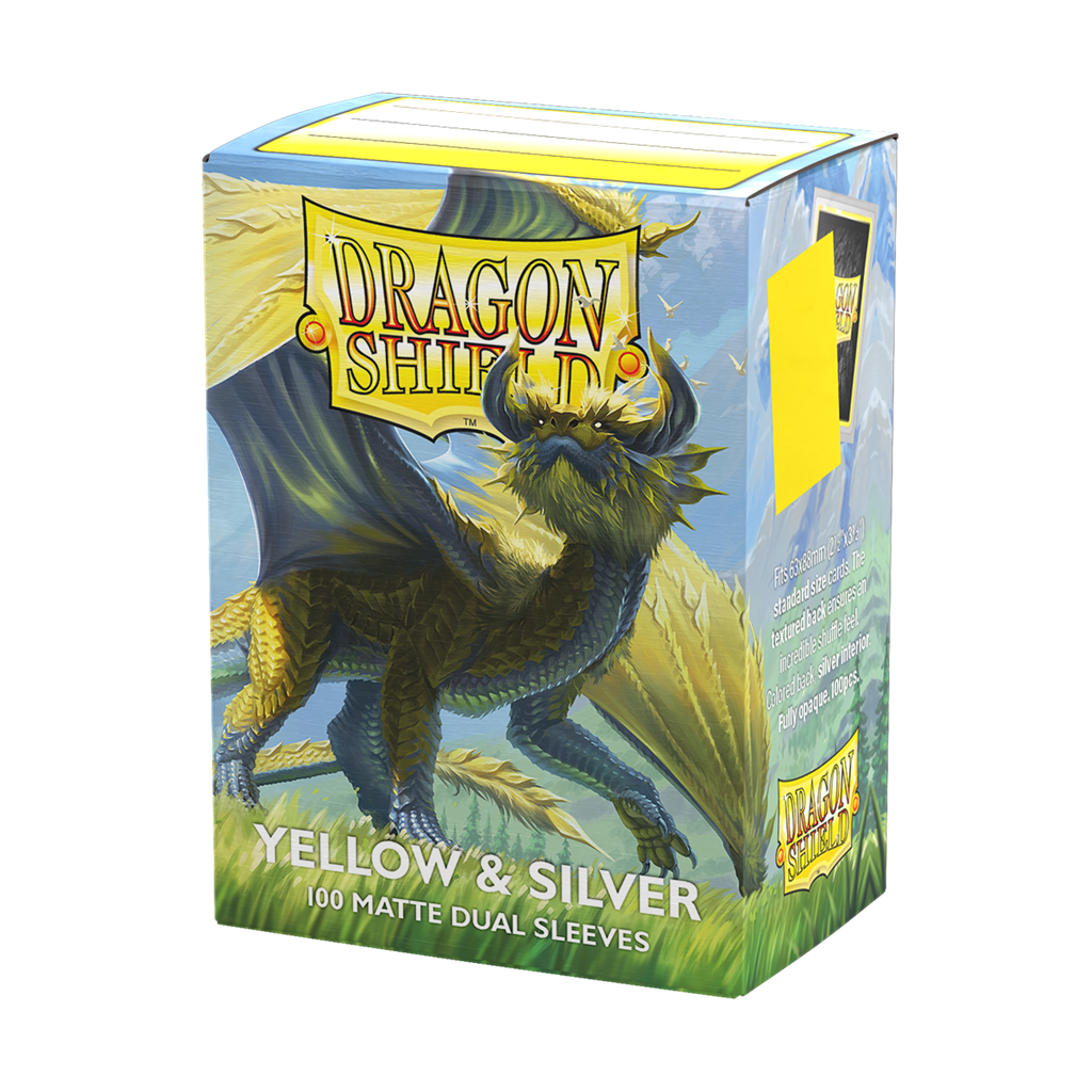 DRAGONSHIELD YELLOW & SILVER DUAL MATTE SLEEVES