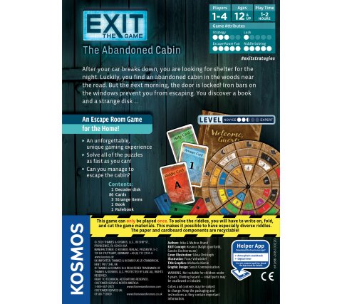 EXIT - The Abandoned Cabin - Escape Room Game