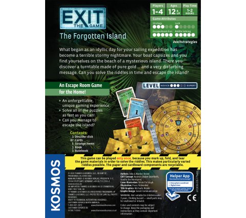EXIT - The Forgotten Island - Escape Room Game