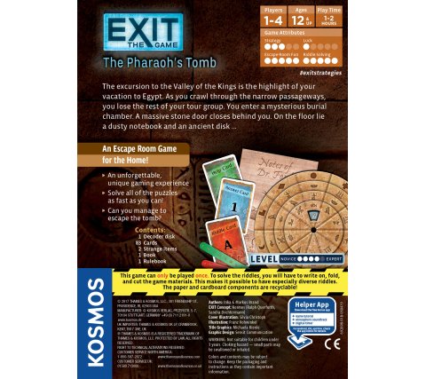 EXIT - The Pharaoh's Tomb - Escape Room Game