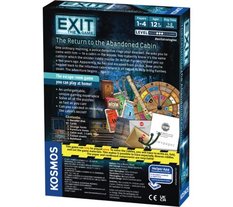 EXIT - The Return to the Abandoned Cabin - Escape Room Game