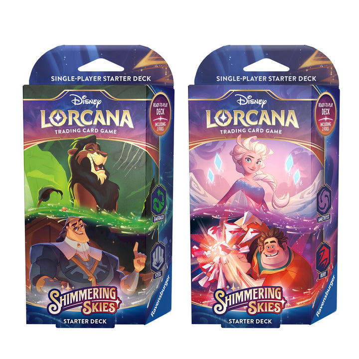 Disney Lorcana - Shimmering Skies Starter Deck: Scar & Kronk of Wreck-It Ralph & Elsa (inclusief booster)