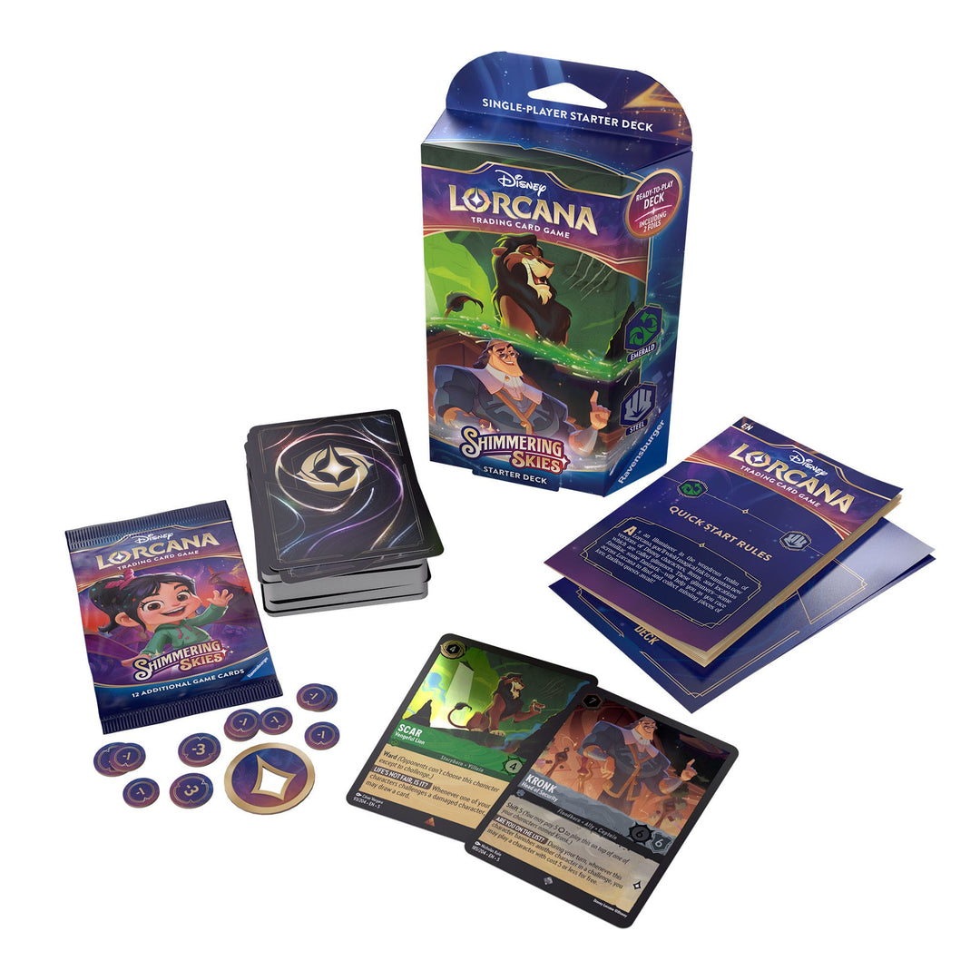 Disney Lorcana - Shimmering Skies Starter Deck: Scar & Kronk of Wreck-It Ralph & Elsa (inclusief booster)