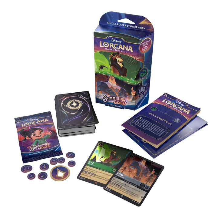 Disney Lorcana - Shimmering Skies Starter Deck: Scar & Kronk of Wreck-It Ralph & Elsa (inclusief booster)