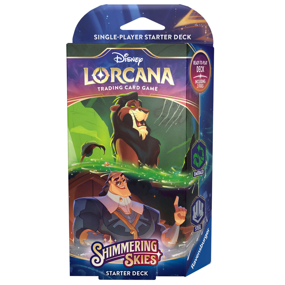 Disney Lorcana - Shimmering Skies Starter Deck: Scar & Kronk of Wreck-It Ralph & Elsa (inclusief booster)