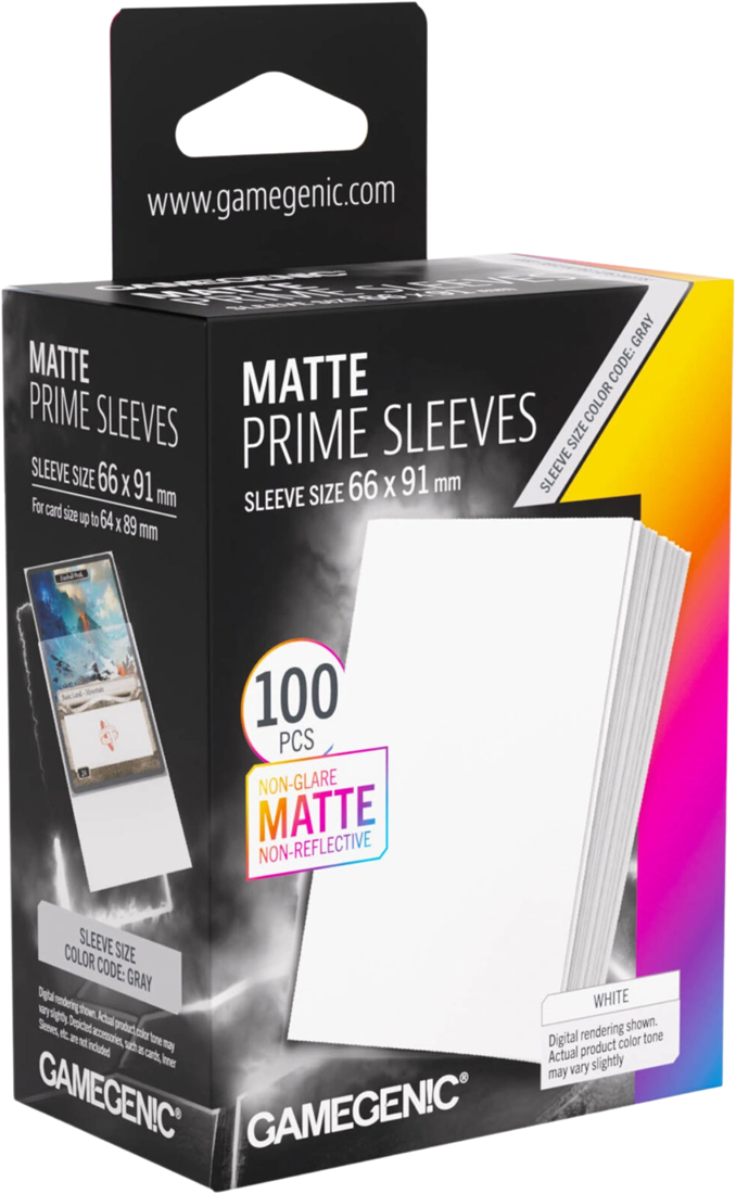 GAMEGENIC PRIME MATTE SLEEVES WHITE