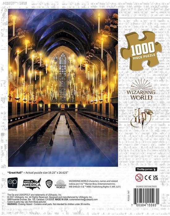 Puzzel: Harry Potter "Great Hall" 1000 pieces