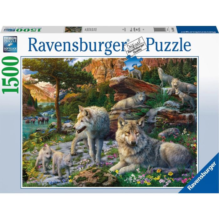 Puzzel: Wolves in spring - 1500 pieces