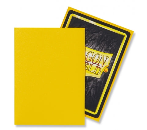 Dragon Shield Sleeves Matte Yellow (100 stuks)