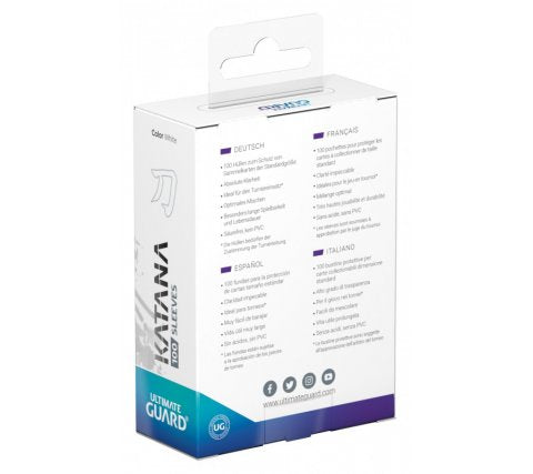 Ultimate Guard Katana Sleeves: White (100 stuks)