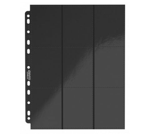 Ultimate Guard - 18 Pocket Pages Side Loading: Black (10 stuks)