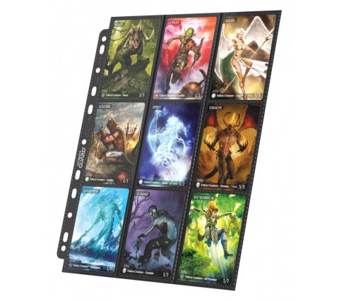 Ultimate Guard - 18 Pocket Pages Side Loading: Black (10 stuks)