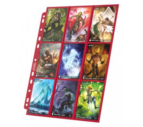 Ultimate Guard - 18 Pocket Pages Side Loading: Red (10 stuks)
