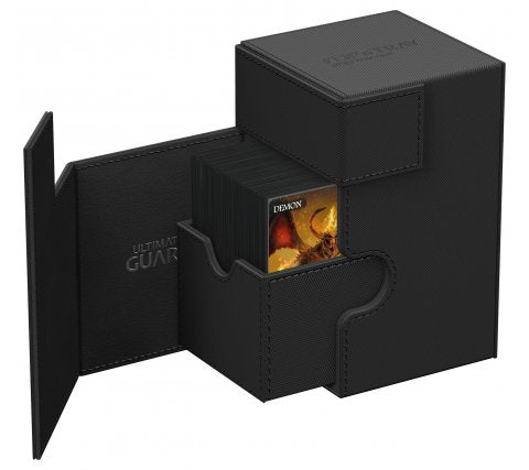 Ultimate Guard Flip'n'Tray Deck Case 100+ XenoSkin Monocolor Black