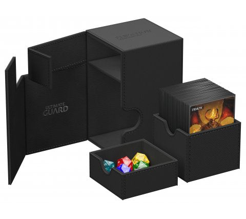 Ultimate Guard Flip'n'Tray Deck Case 100+ XenoSkin Monocolor Black