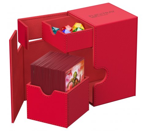 Ultimate Guard Flip'n'Tray Deck Case 100+ XenoSkin Monocolor Red