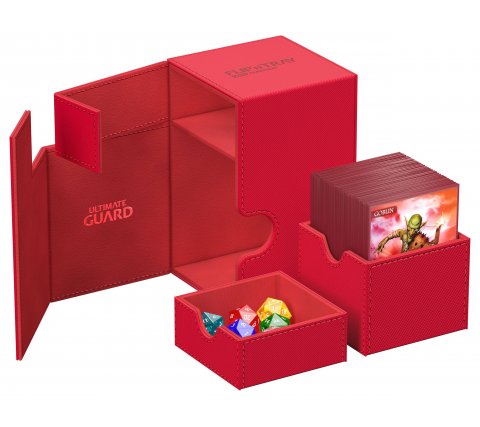 Ultimate Guard Flip'n'Tray Deck Case 100+ XenoSkin Monocolor Red