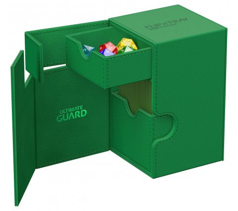 Ultimate Guard Flip'n'Tray Deck Case 100+ XenoSkin Monocolor Green