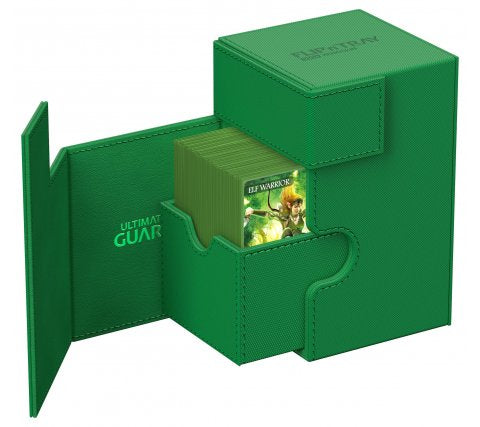 Ultimate Guard Flip'n'Tray Deck Case 100+ XenoSkin Monocolor Green