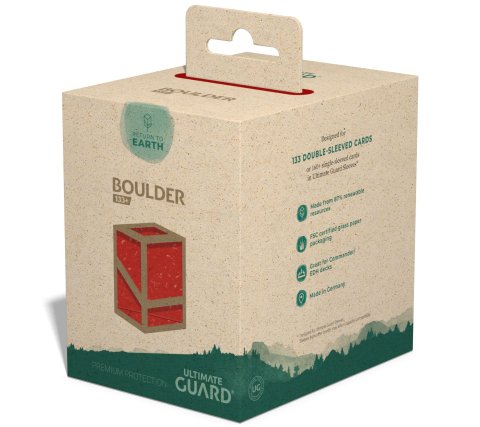 Ultimate Guard Return to Earth Boulder Deck Case 133+ Red