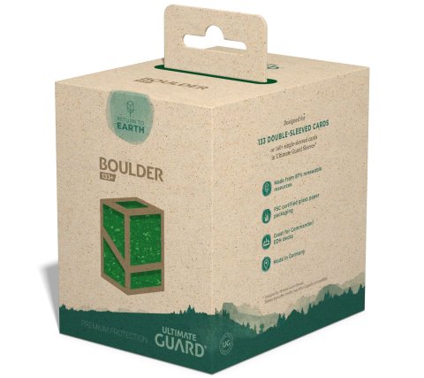 Ultimate Guard Return to Earth Boulder Deck Case 133+ Green