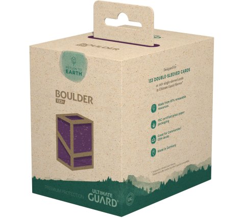 Ultimate Guard Return to Earth Boulder Deck Case 133+ Purple