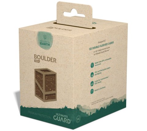 Ultimate Guard Return to Earth Boulder Deck Case 133+ Brown