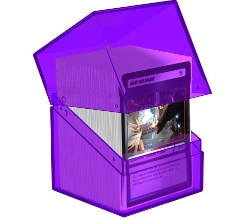 Ultimate Guard - Boulder Deck Case 100+ Clear: Amethyst
