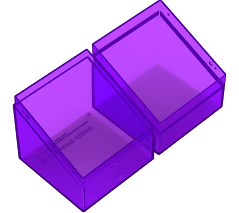 Ultimate Guard - Boulder Deck Case 100+ Clear: Amethyst