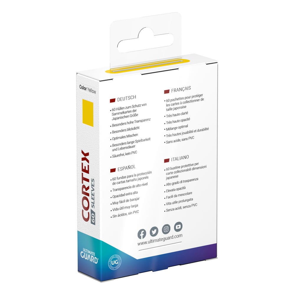 Ultimate Guard Cortex Sleeves Japanese Size: Yellow (60)